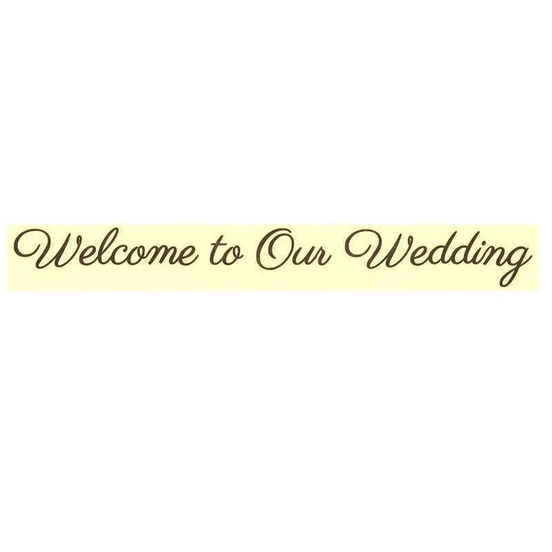 Welcome to Our Wedding パリス ゴールド 転写シール