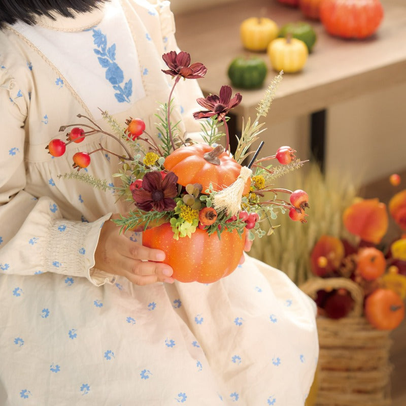 【ハロウィン】HW2400-28 フタ付きパンプキン オレンジ