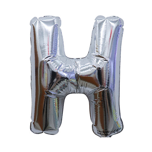 【風船】ベタリック レターバルーン7"シルバー H BLT15971 風船販売店プリフラSHOP