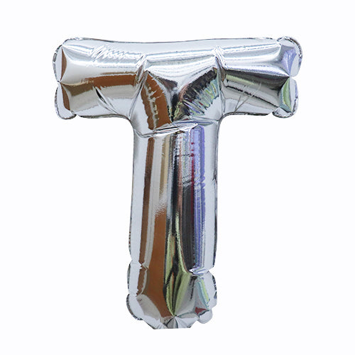 【風船】ベタリック レターバルーン7"シルバー T BLT15983 風船販売店 プリフラSHOP