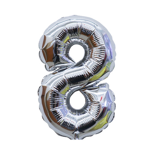【風船】切手代込み330円 ベタリック レターバルーン7"シルバー 8 BLT15998 風船販売店 プリフラSHOP