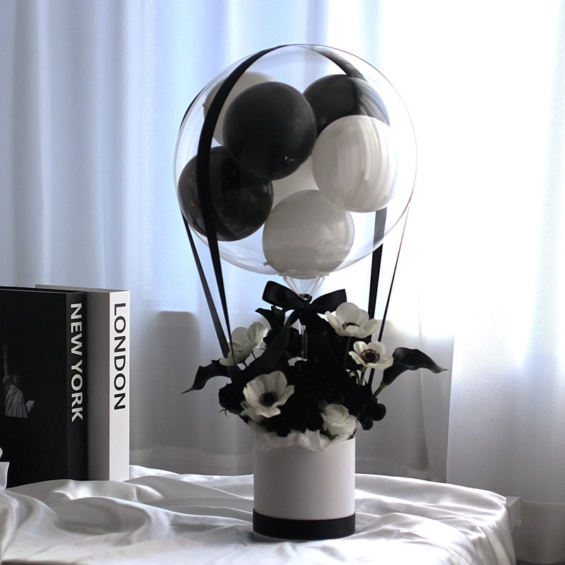 装花 気球型 バルーンフラワー お好きな色で作ります 祝電 BOX Flower