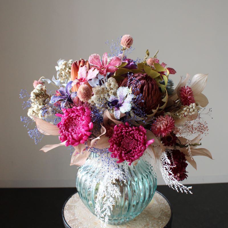 【プリザ】04803-261 輪菊・小 ラズベリー