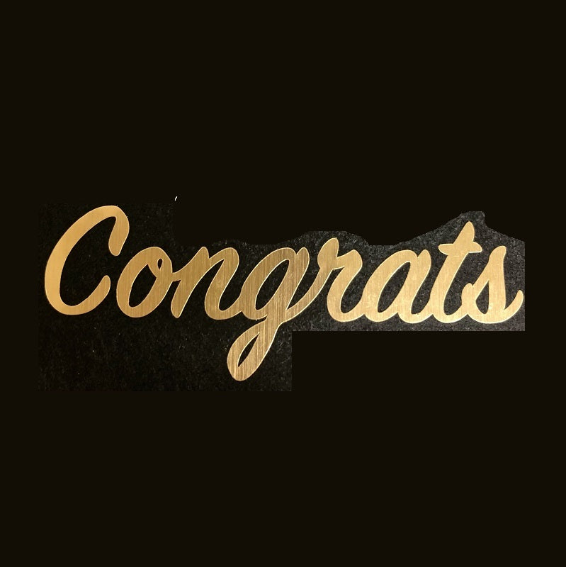 【ステッカー】Congrats 筆記体【講師の場合 コード入力】