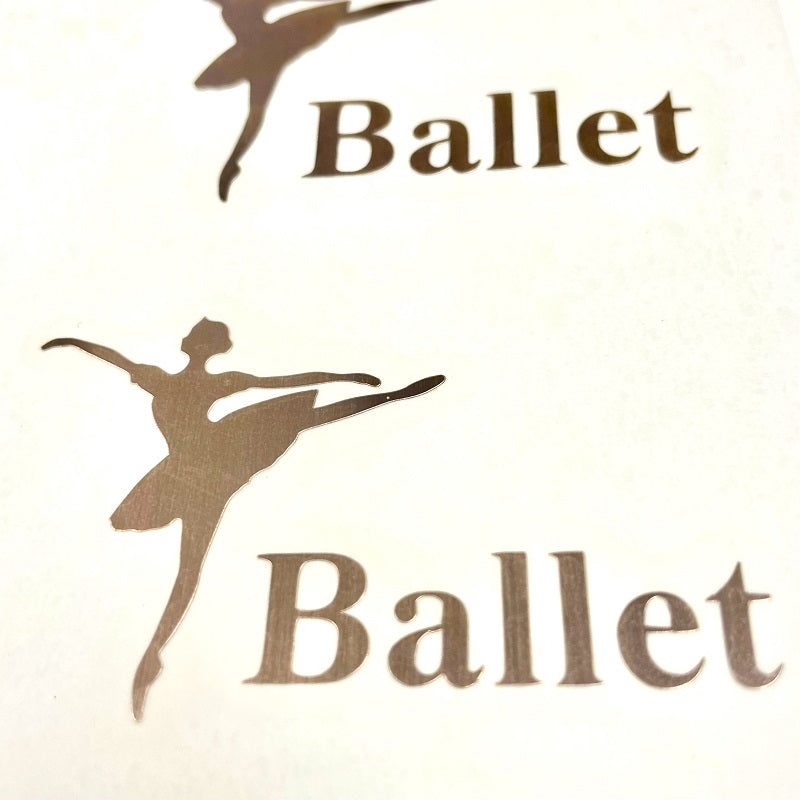 【ステッカー】バレエ バレリーナ【講師の場合 コード入力】