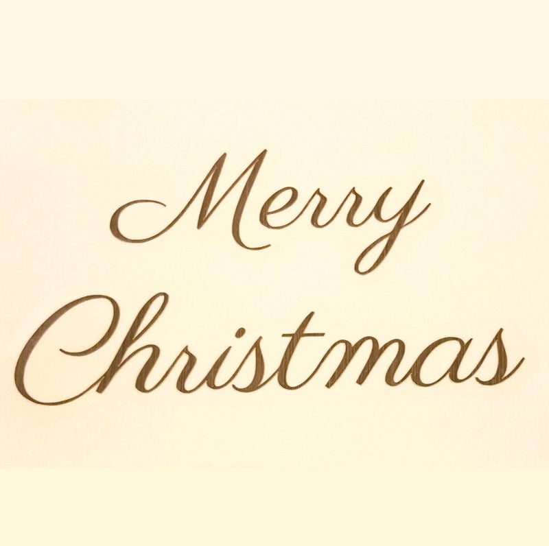 Merry Christmas パリス ゴールド 転写シール