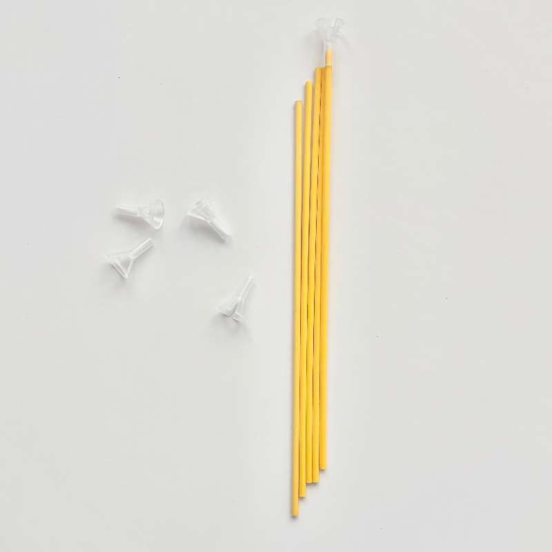 【風船スティック】カラースティック イエロー ポリエステルファイバー 25cm 風船販売店 プリフラSHOP