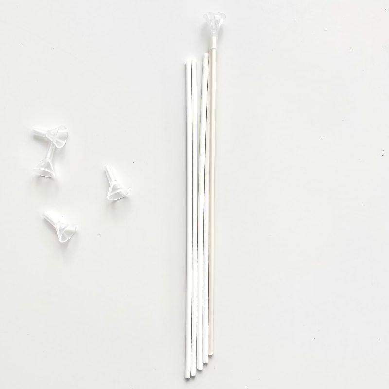 【風船スティック】カラースティック ポリエステルファイバー 25cm 白 ホワイト 割引発送 プリフラSHOP 風船販売店