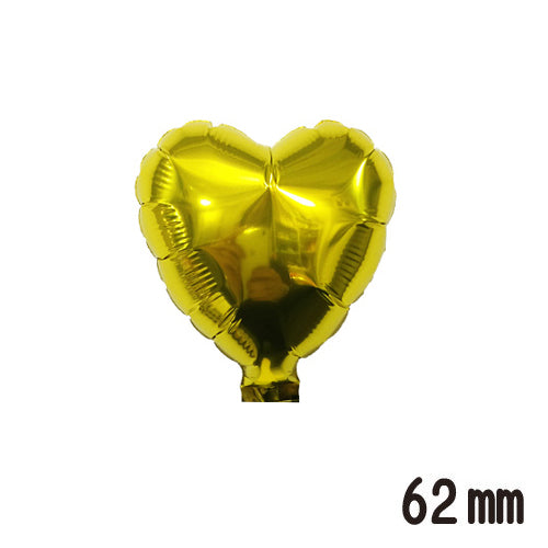 【風船販売店 プリフラSHOP】ピュアカットバルーン 62mmハート ゴールド SAG01580