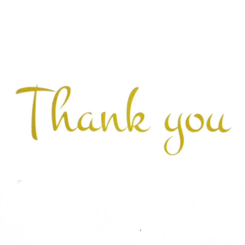 ステッカー Thank you