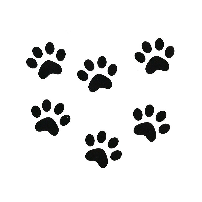 【ステッカー】383-20 肉球 ブラック【講師の場合 コード入力】
