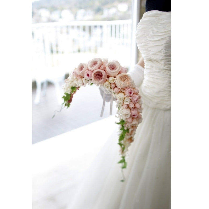 【プリザ】05202-011 ローズ・かのん・M アンティックホワイト