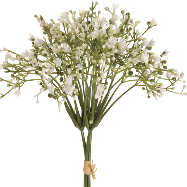 【造花】FM4761 プリマジプソバンドル ホワイト