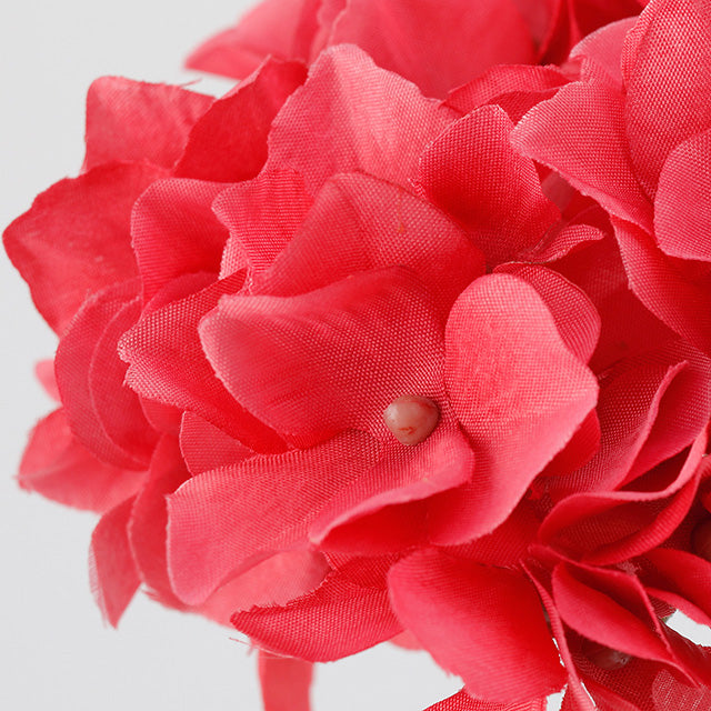 【造花】1本から卸販売通販 アリスハイドレンジア ブライトレッド FM025048-028 #28 東京堂 MAGIQ 造花専門店 花材問屋プリフラSHOP