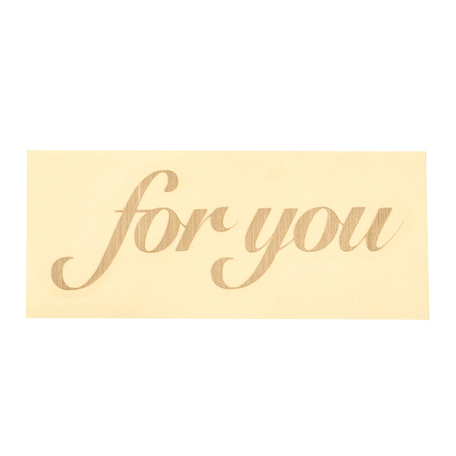 【講師専用コード入力商品】PF370 for you 筆記体 2枚 ゴールド 転写付
