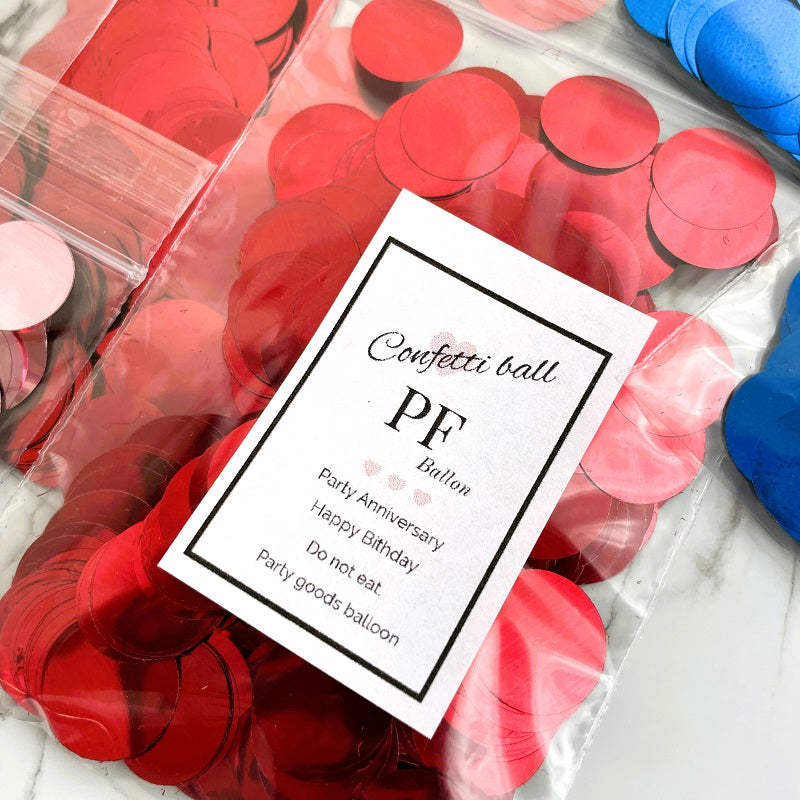 【紙吹雪】【PFSHOP】紙吹雪 丸型 コンフェッティ ルビーレッド 赤 推し活 素材卸 花材卸 プリフラSHOP