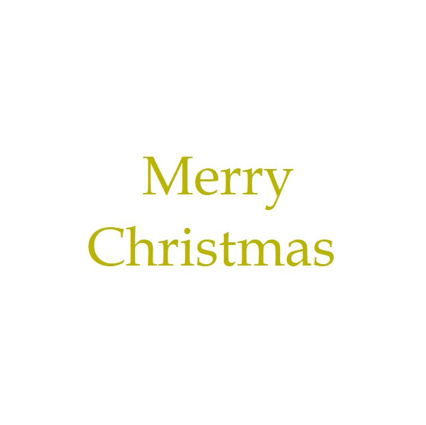 【ステッカー】Merry Christmas ブロック体 転写 シール【講師の場合 コード入力】