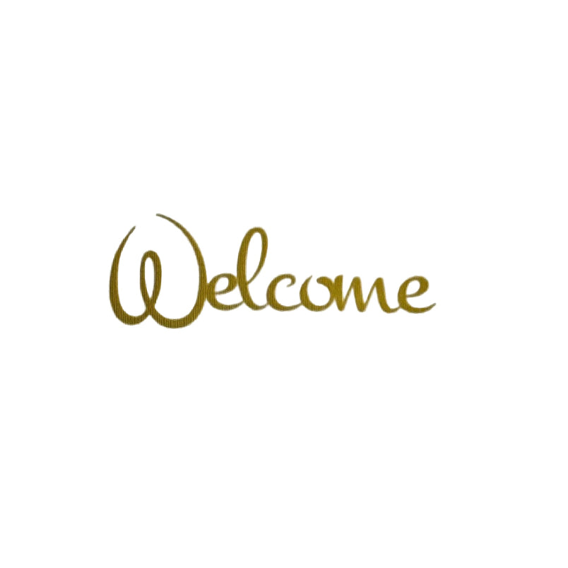 「Welcome」フラッフィ 転写 シール プリフラバルーン プリフラSHOP メッセージシール