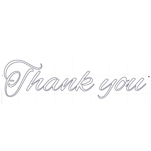 Thank you 筆記体 AL-B 英文字 BIG 黒 サンキュー – prefla shop