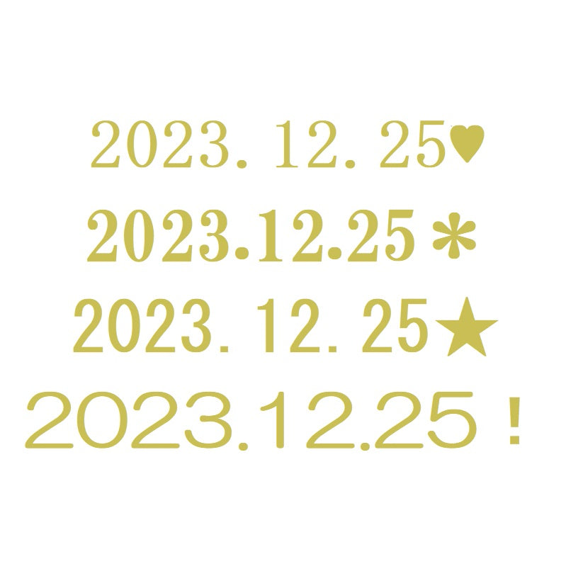 オーダーシール ブロック体 英数字【講師の場合 コード入力】