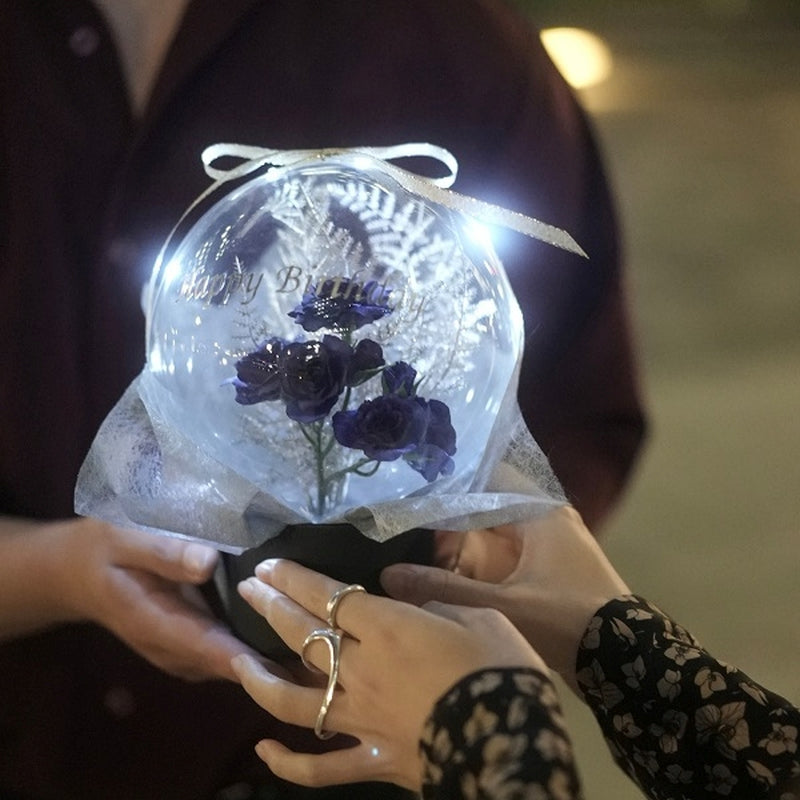 【ギフト】「トワイライト 青い薔薇」 バルーンフラワー