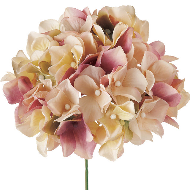 【造花】FM25049-48 アーベントハイドレンジア クリームモーブ