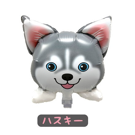 わんこ　ペット　ぺット葬　ハスキー　　逆止弁　バルーン