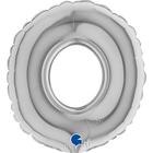 【風船】レターバルーン　「　O　」　シルバー　エアー用　7インチ