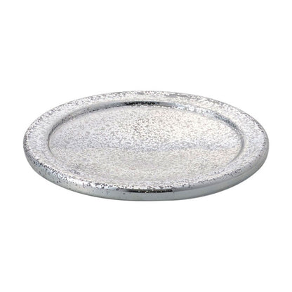 777-153-703　Glass saucer　SILVER