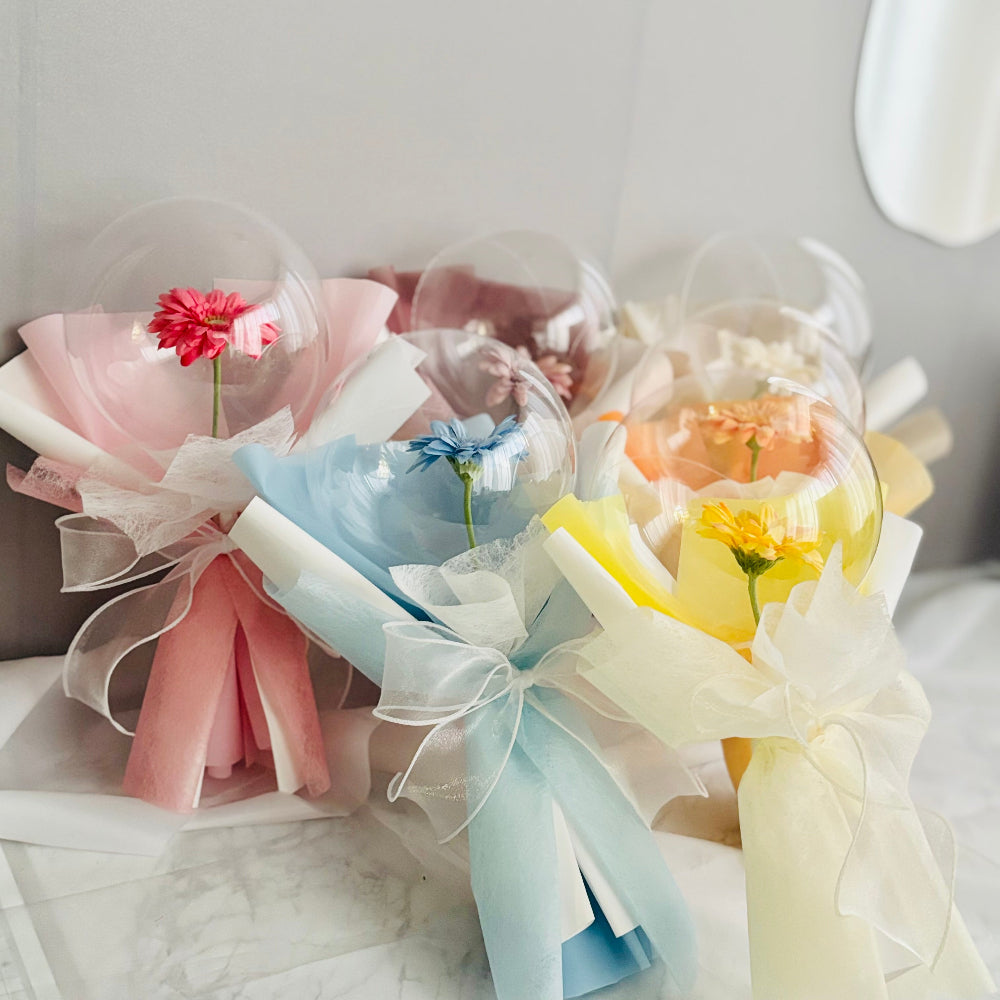 ギフト　バルーンフラワー　色見本　プリフラSHOP