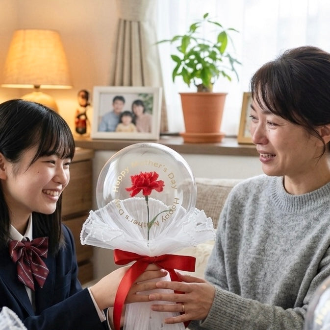 【母の日バルーンフラワーキット】　大好きを形に　作成キット　～動画解説付き～