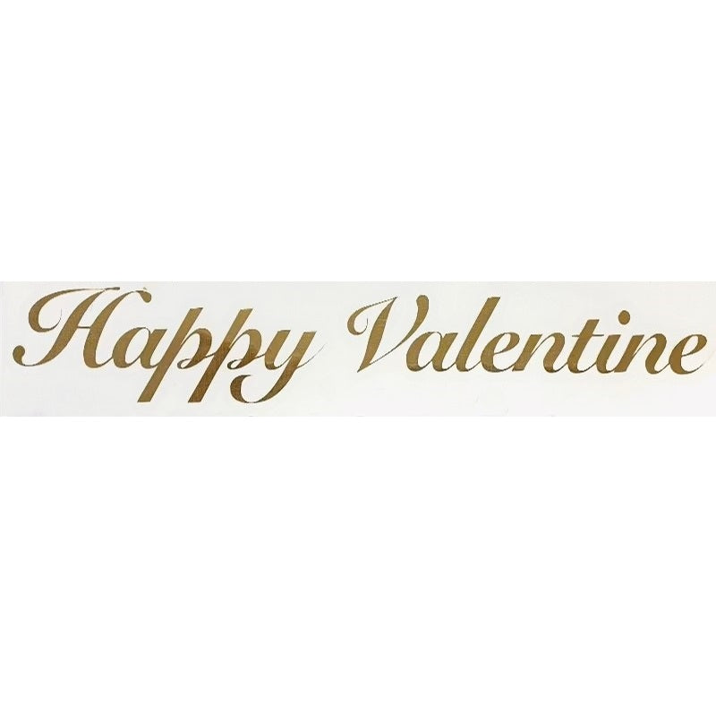 ハート　バルーン　1枚　「Happy　Valentine」メッセージシール付き　メタリックマジェンタ　♥　ヘリウムガス対応　Ibrex　14インチ　高精度のコピー