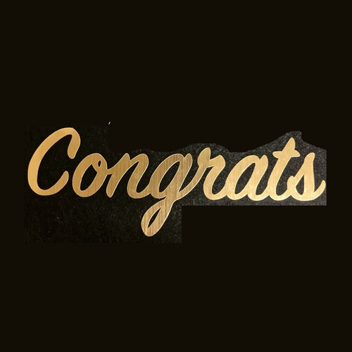 Congrats　筆記体 | 御祝・結婚式・卒業・イベント用