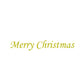 MerryChristmas　メリークリスマス　イタリック体　ステッカー