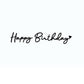 【Prefla高品質】Happy Birthday　筆記体 カッティングステッカー | 誕生日・イベント用