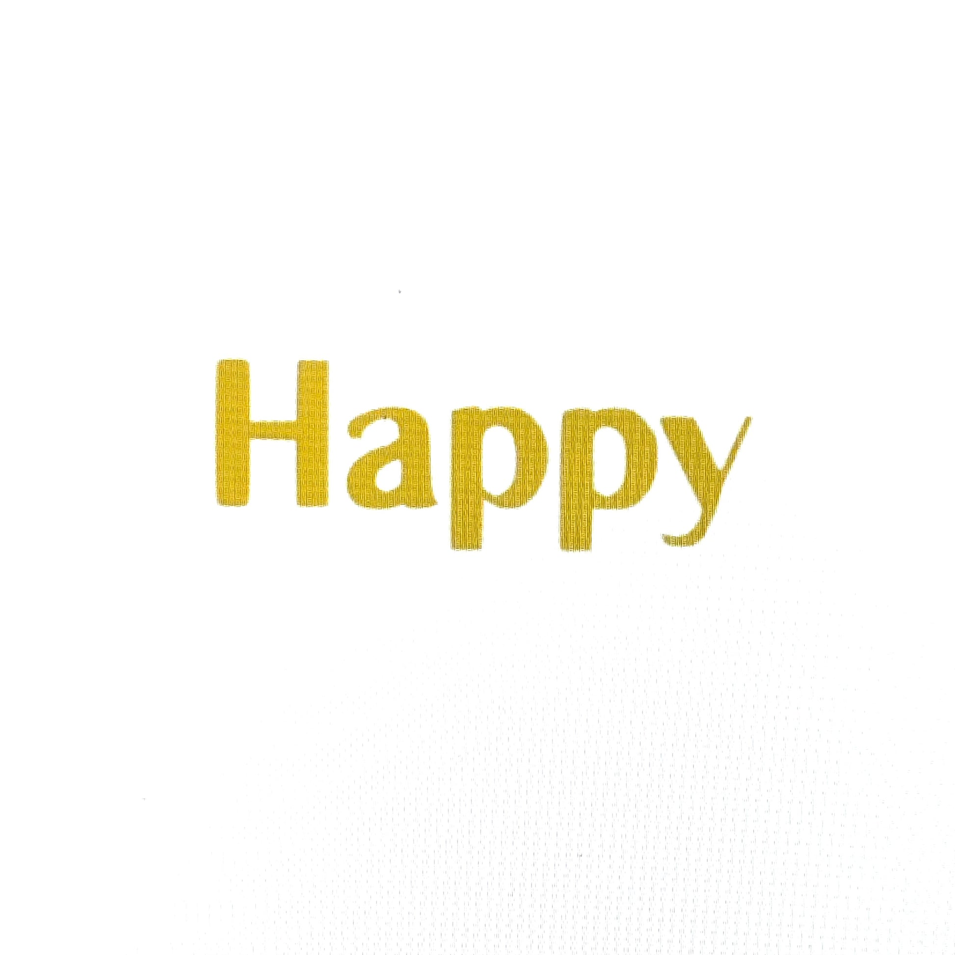 「Happy 」 筆記体　ゴールド