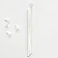 【風船スティック】カラースティック　ポリエステルファイバー　２５ｃｍ　白　ホワイト　割引発送　プリフラSHOP　風船販売店