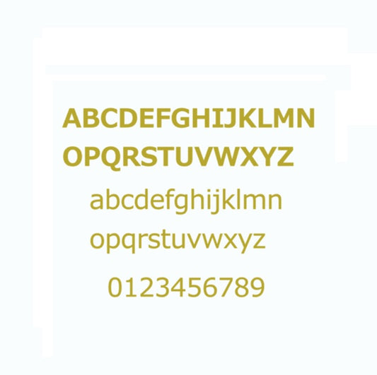 【Prefla高品質】オーダーシール　ステッカー　ブロック体　英数字 | 誕生日・結婚式・イベント用　プリフラSHOP　オーダーステッカー
