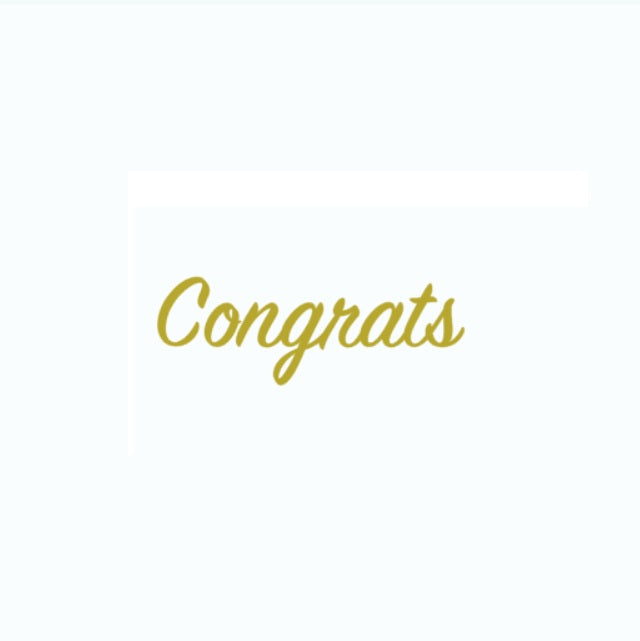 Congrats　筆記体 | 御祝・結婚式・卒業・イベント用