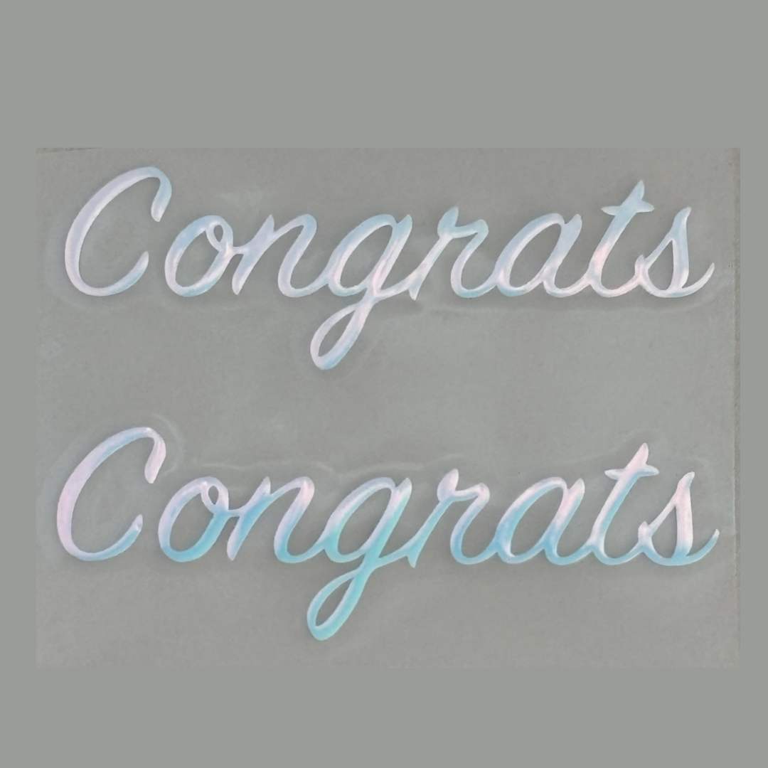 【Prefla高品質】Congrats　筆記体 | 御祝・結婚式・卒業・イベント用