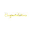 Congratulations　筆記体 カッティングステッカー | 御祝・結婚式・卒業・イベント用　プリフラshop