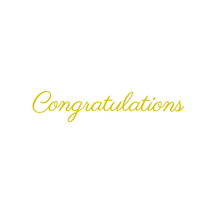 Congratulations　筆記体 カッティングステッカー | 御祝・結婚式・卒業・イベント用　プリフラshop