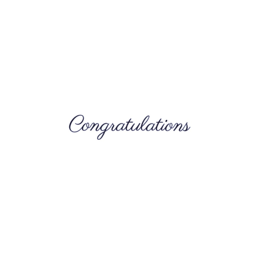 Congratulations　カッティングステッカー | 御祝・結婚式・卒業・イベント用