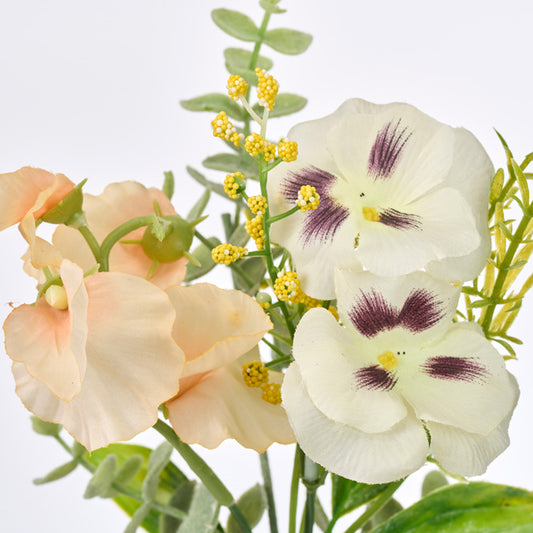 【誕生花ギフト】パンジーとスイトピーのバルーンフラワー　No.6