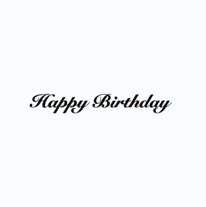 Happy Birthday　ステッカー｜誕生日