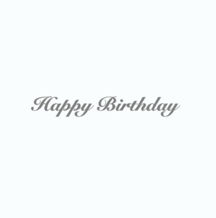 Happy Birthday　ステッカー｜誕生日