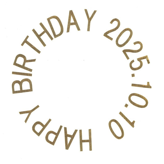 【ステッカー】HAPPY BIRTHDAY　ブロック体【講師の場合　コード入力】