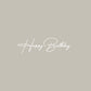 Happy Birthday　ステッカー｜誕生日