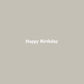 Happy Birthday　ステッカー｜誕生日