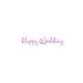 Happy Wedding｜転写付きステッカー